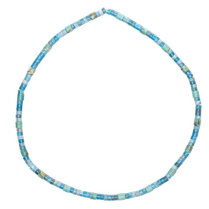 Breeze : Apatite &amp; Turquoise Comfort Stretch Necklace