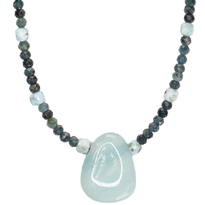 Costa : Azumar &amp; Blue Tourmaline Necklace