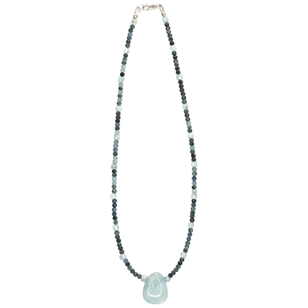 Costa : Azumar &amp; Blue Tourmaline Necklace