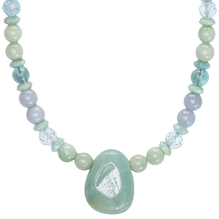 Flora : Azumar &amp; Azeztulite Necklace