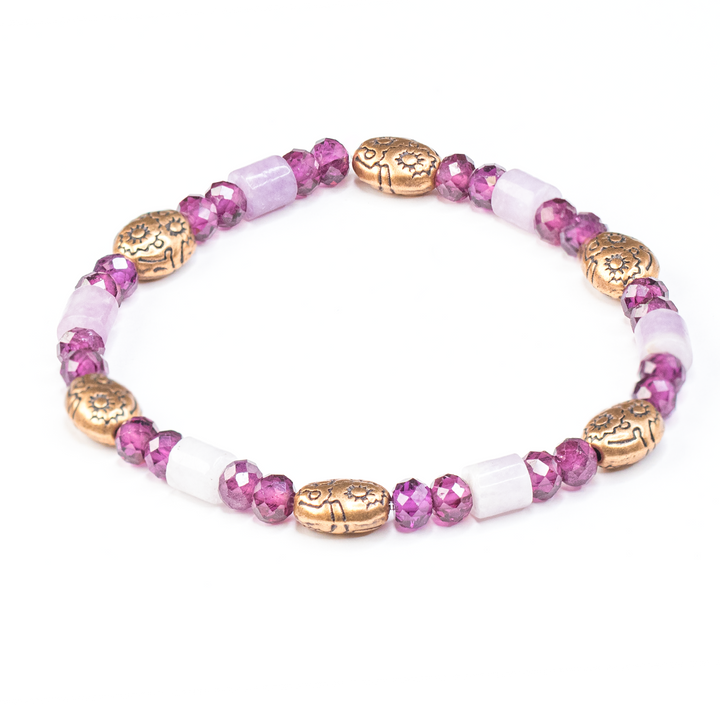 Huxlee : Purple Garnet Bracelet