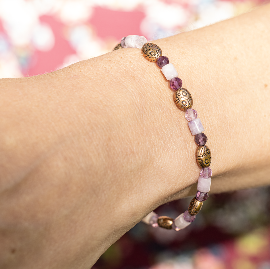 Huxlee : Purple Garnet Bracelet