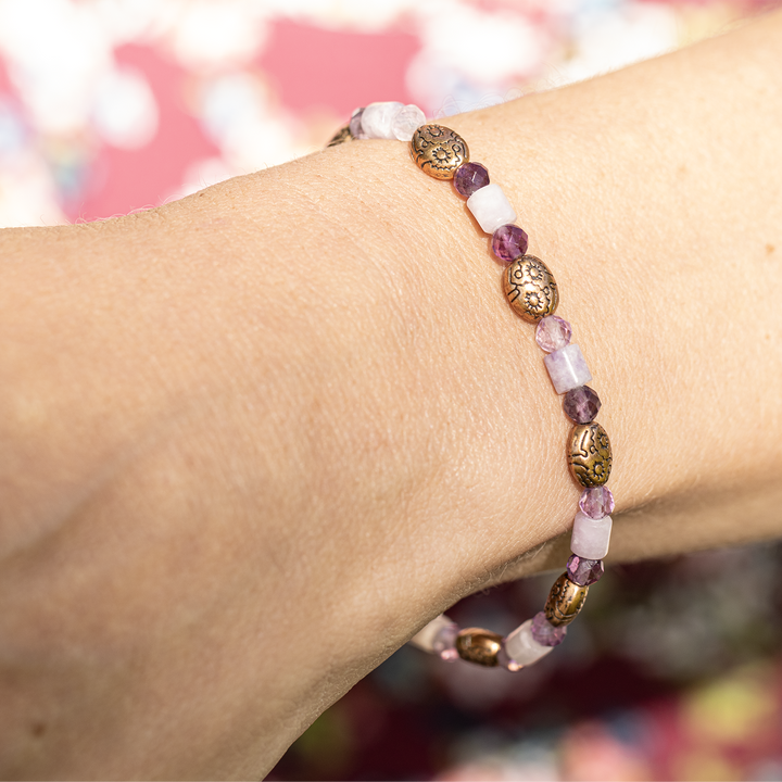 Huxlee : Purple Garnet Bracelet