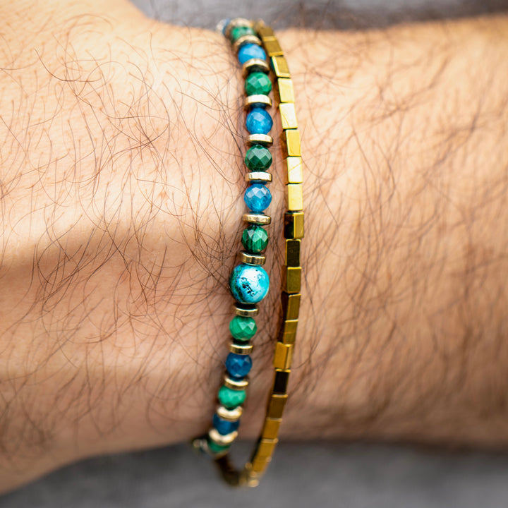 Earthrise : Malachite Chrysocolla Bracelet