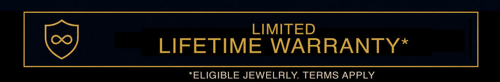 Limited lifetime warranty for eligible jewelry; terms apply
