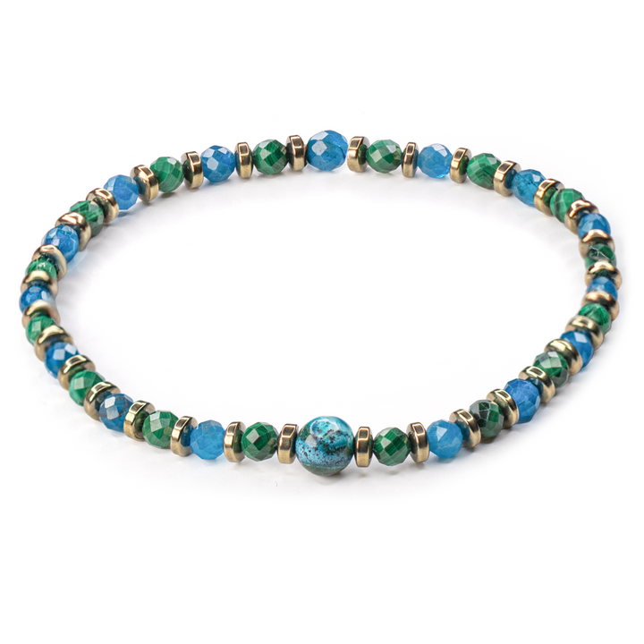 Earthrise : Malachite Chrysocolla Bracelet